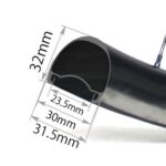 Sección transversal de la llanta ST32 Disc con medidas: 23.5mm de ancho interno, 30mm ancho externo y 31.5mm en su punto más ancho