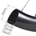 Sección transversal de la llanta ST65 Disc con perfil de 65mm de altura y 23.5mm de ancho interno