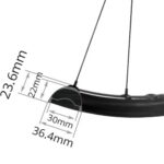 Sección transversal llanta ST TRAIL30 con ancho interno 30mm para Trail y All Mountain — ST Wheels