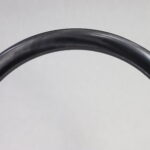 Detalle del acabado en fibra de carbono de la llanta ST52 Disc de 52 mm de perfil — ST Wheels